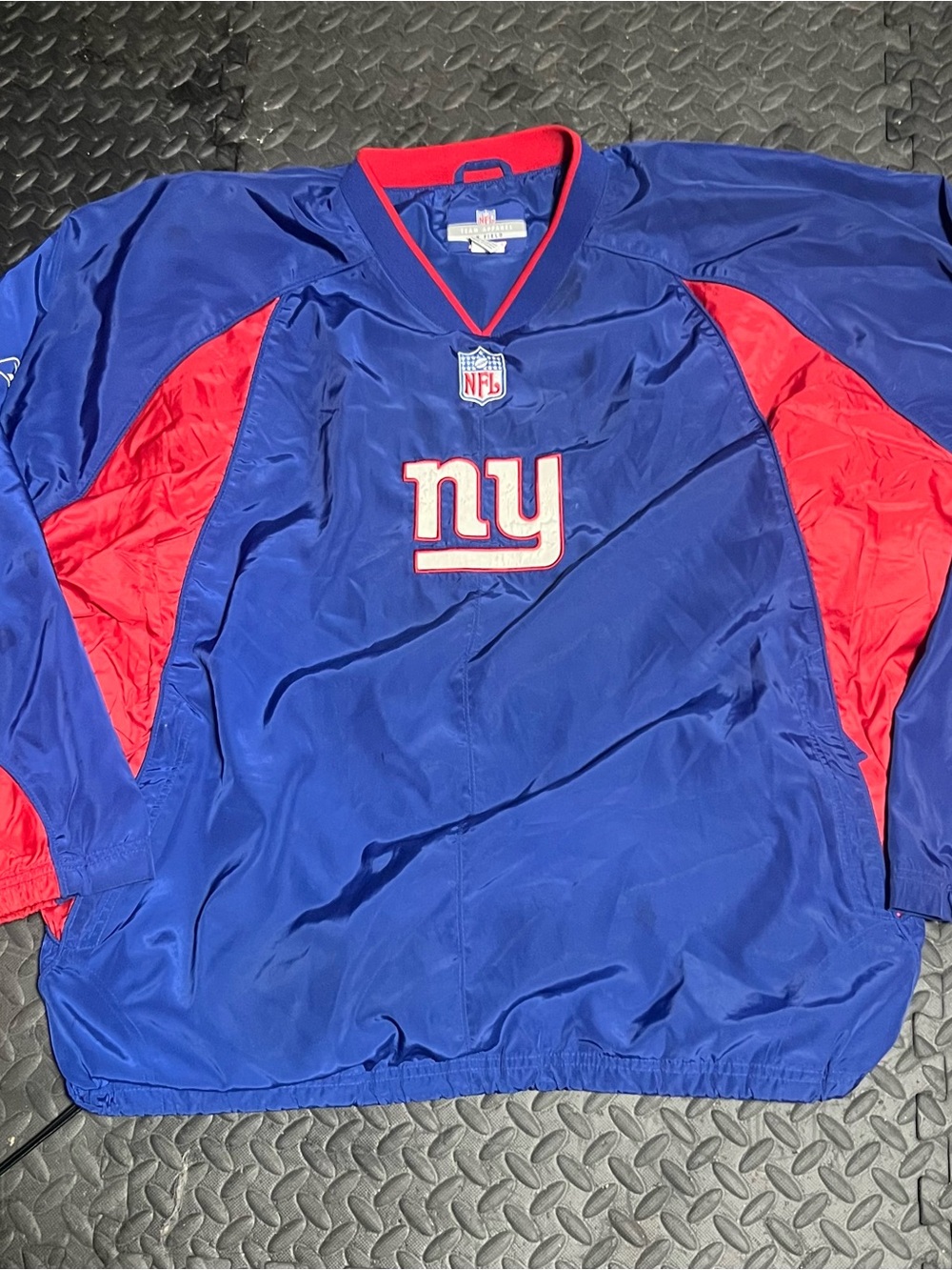 Reebok Blue and Red NY NFL Crewneck Sweater